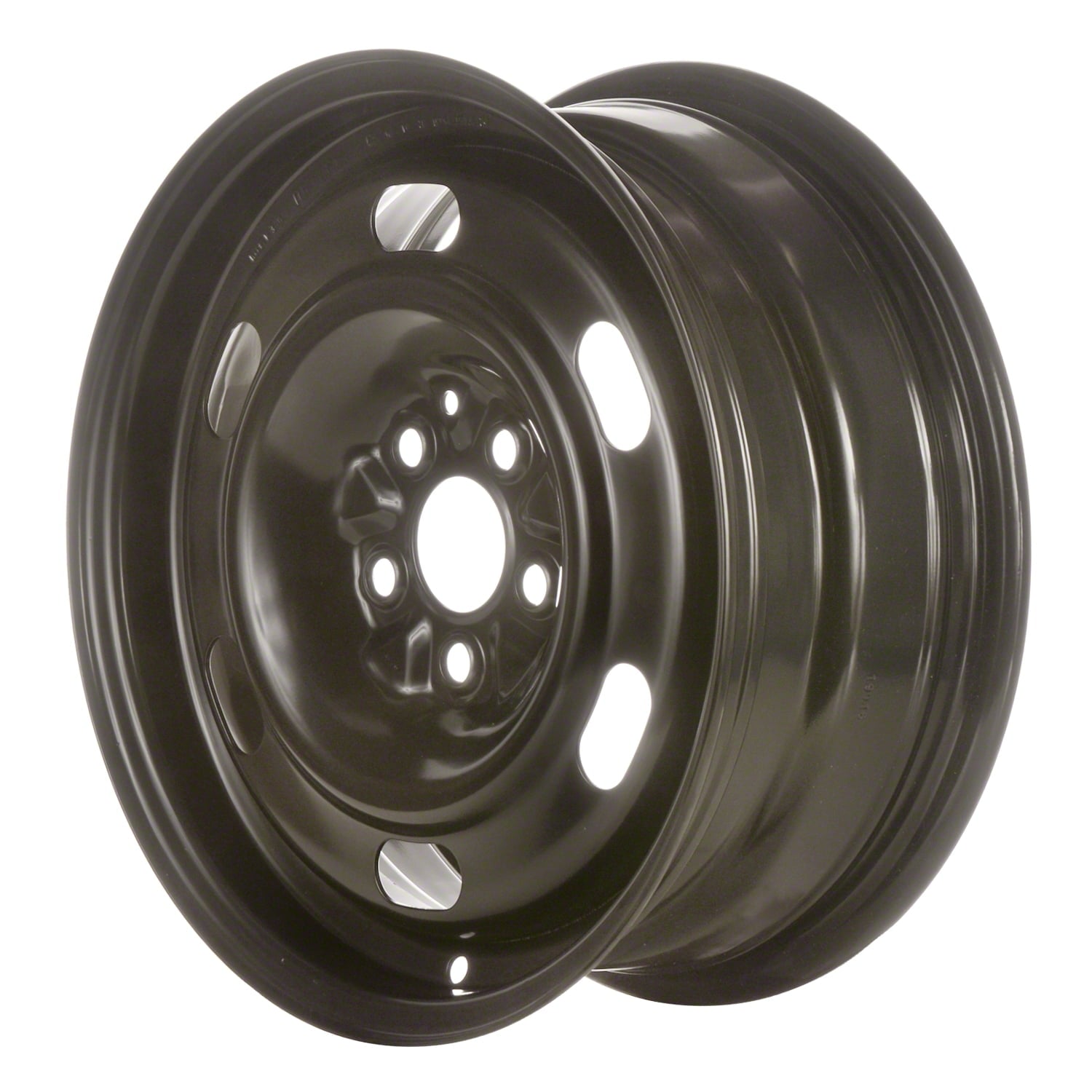 Remanufactured Painted Black Steel Wheel 15 x 6 fits 2003-2010 Chrysler PT Cruiser