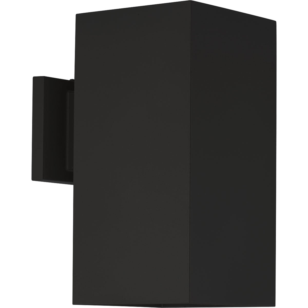 Progress Lighting LED Sq Cylinder 12-in H Black Hardwired Dark Sky Integrated LED Outdoor Wall Light 955253