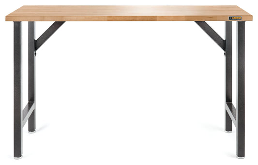Gladiator Modular 66.5-in L x 38.75-in H Hammered Granite Hardwood Work Bench GAWB66HWGG