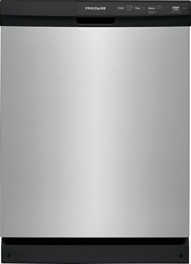 Frigidaire 24-in Front Control Built-in Dishwasher ( Stainless steel ) , Triple Spray Arm , 55-Decibel