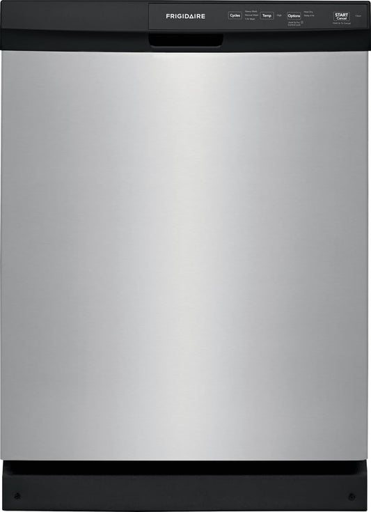 Frigidaire 24-in Front Control Built-in Dishwasher ( Stainless steel ) , Triple Spray Arm , 55-Decibel