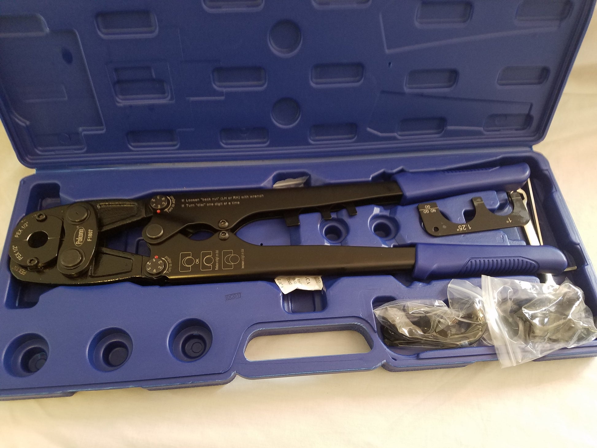 1/2", 3/4", 1", and 1 1/4" Pex crimp Multi-Tool