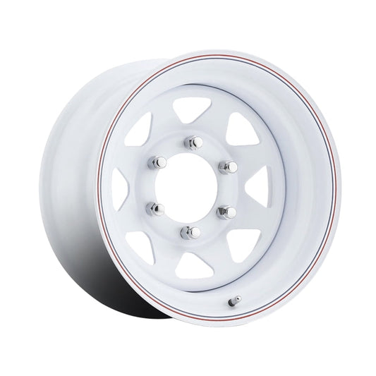1 Allied - Pacer 16x8 6X5.50 0 310W White Spoke White Wheel Rim