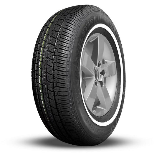 1 Travelstar UN106 175/70R14 84T Classic Vintage White Sidewall All Season Tires UNILLPCR042 / 175/70/14 / 1757014