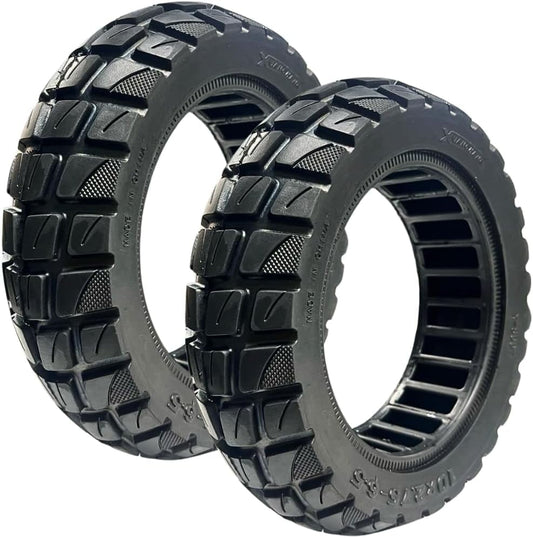 10 Inch Scooter Solid Tires Pair : 70/65-6.5 for Evercross H5 Hover 1 Alpha Hiboy Max3/ Titan Pro EMove Cruiser, Hurley Juice, tubeless/airless 10x2.75-6.5