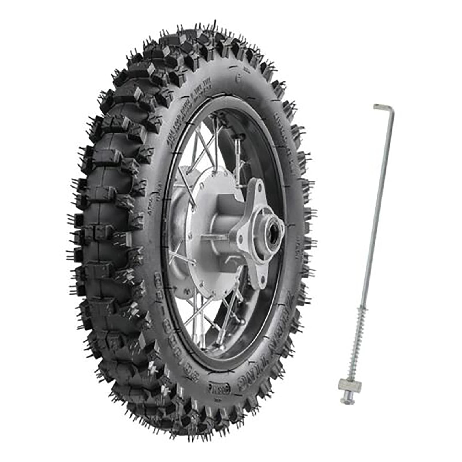 10" Rear Wheel 3.00-10 80/100-10 Dirt Bike Tire and inner Tube and 1.6x10 Rim + Drum Brake Rod for CRF50 XR50 Pit Bike 50cc 70cc 90cc 110cc Motocross Off Road