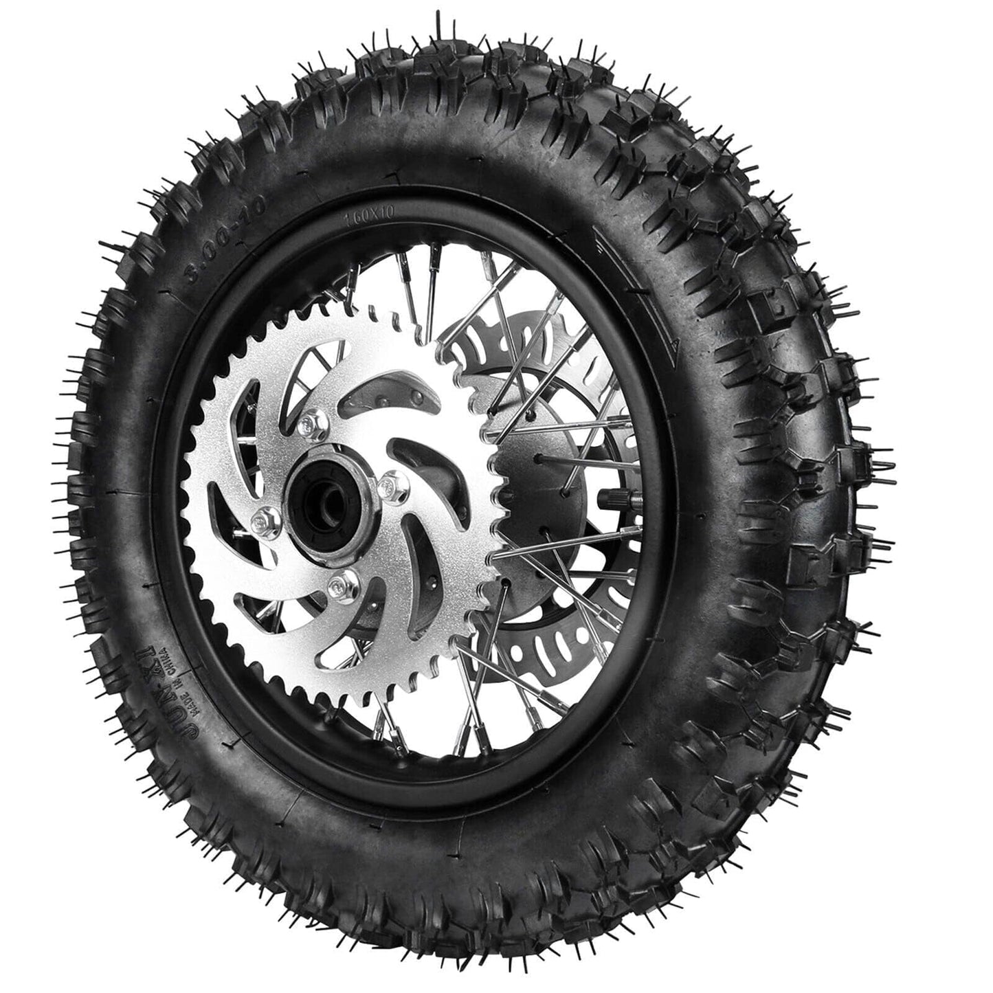 10" Rear Wheel 3.00-10 Tire Rim 1.6x10 W/Disc Rotor and 420 41T Sprocket for Disc Brake Dirt Pit Bike Motorcycle SSR Apollo 70cc 90cc 110cc 125cc CRF50 XR50¡­