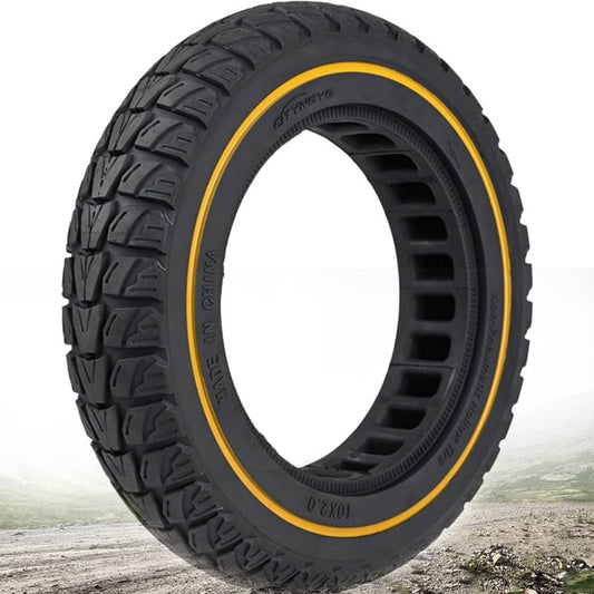 10 x 2 Solid Tires,10 X 2.125 50/75-6.1 10 Inch Tubeless Tire for Segway D 40 X F 25 F 30 X 7 Pro MAX Honeycomb Front Rear Replacement Wheels, 54-152 10 x 2 Rubber Tyre
