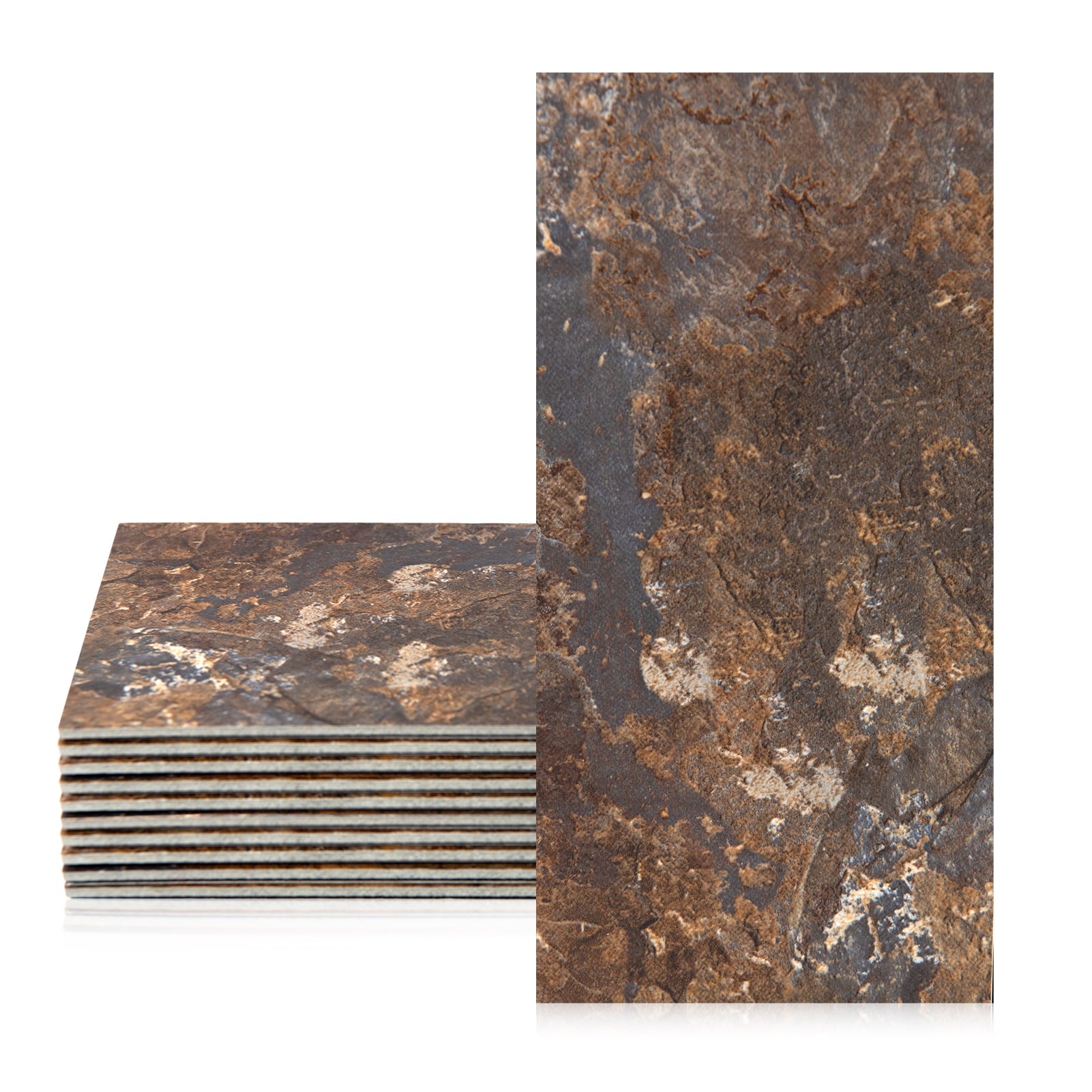 102 PCS 3'' Ã— 6'' Stick on Subway Tile,Backsplash Tile Peel and Stick for Stove Kitchen,Fireplace,Stone White