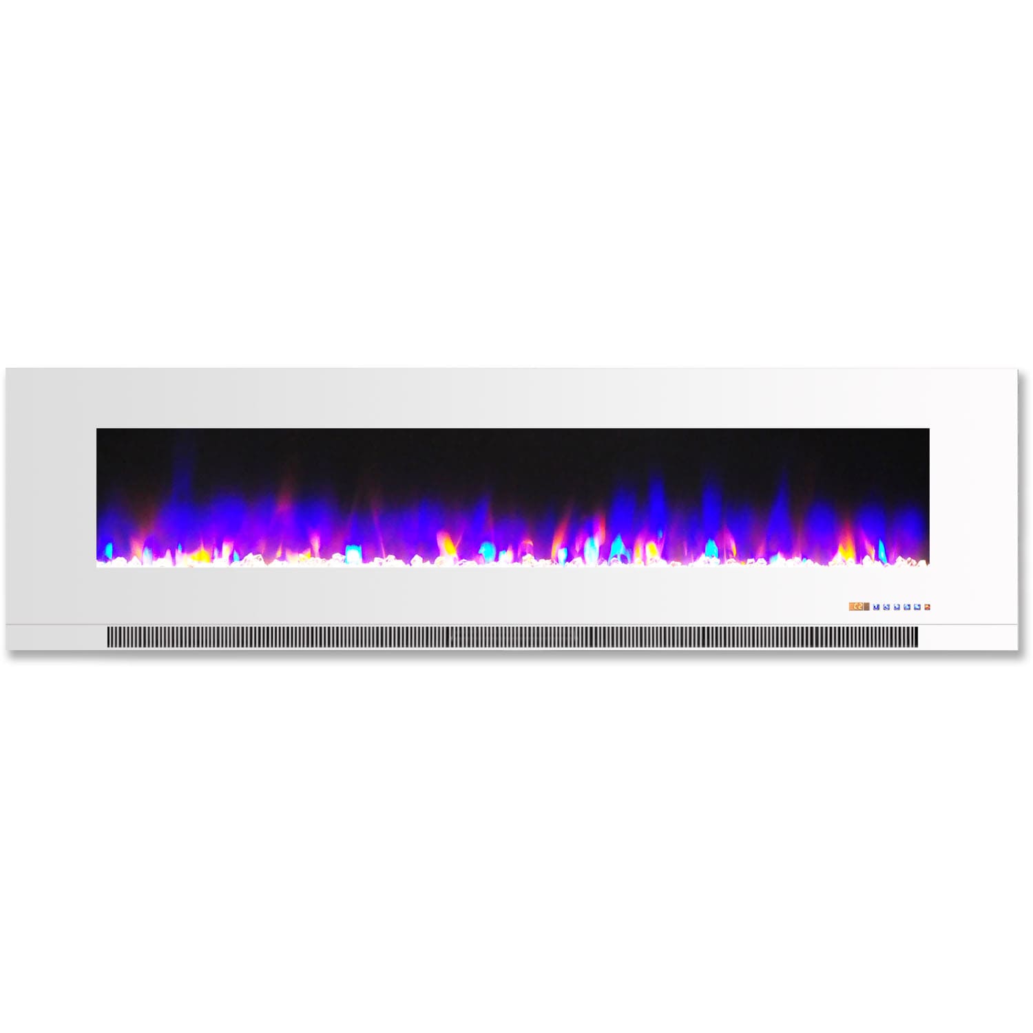Cambridge 60-in W White Fan-forced Electric Fireplace CAM60WMEF-1WHT