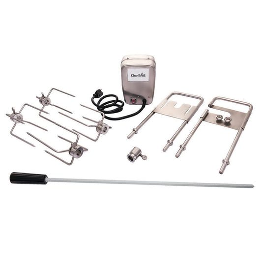 Char-Broil Medallion 35.5-in Stainless Steel Grill Rotisserie 2897588W06