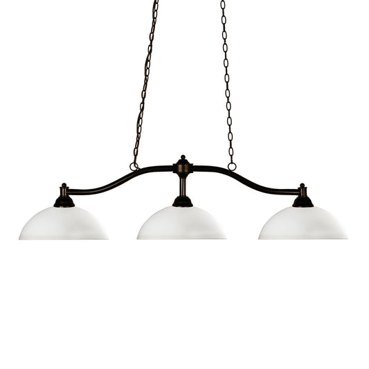 Z-Lite Chance Bronze Incandescent Medium base (E-26) Pool Table Lighting