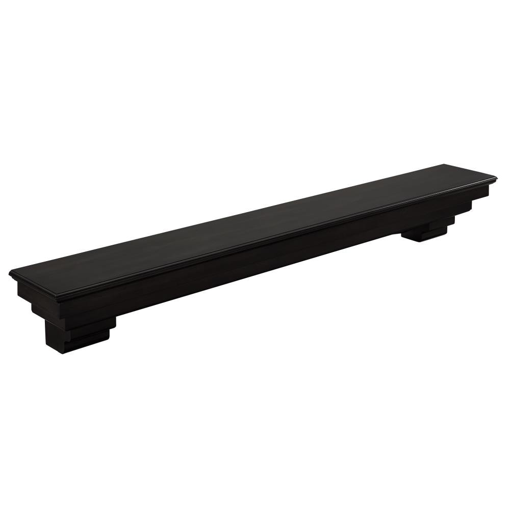 Boston Loft Furnishings 70-in W x 9-in H x 9-in D Smoked Ash Poplar Composite Traditional Fireplace Mantel ATG0703
