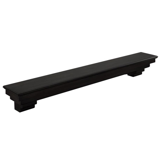Boston Loft Furnishings 70-in W x 9-in H x 9-in D Smoked Ash Poplar Composite Traditional Fireplace Mantel ATG0703