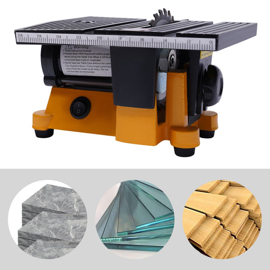 110V Mini Table Saw Bench Metal Wood Glass Stone Sawing Cutting Machine Cutter