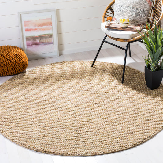Safavieh Bohemian Lina 10 x 10 (ft) Beige/Multi Round Indoor Abstract Bohemian/Eclectic Area rug