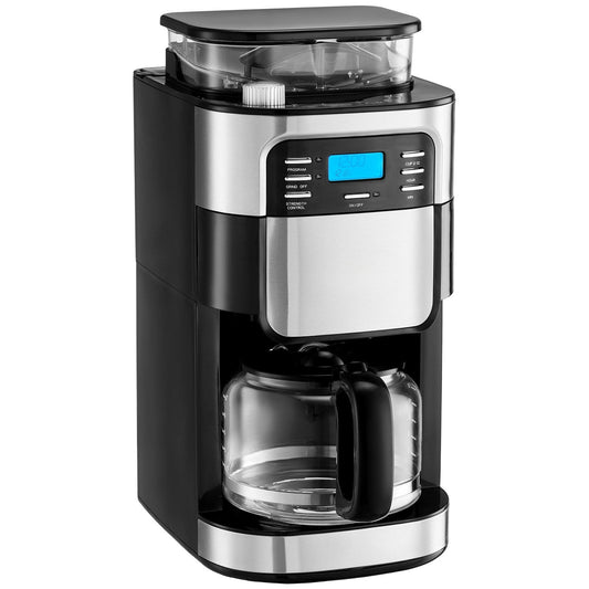 12-Cup Programmable Coffee Maker - 24-Hour Auto Brew Timer - Drip Coffee Machine with Glass Carafe