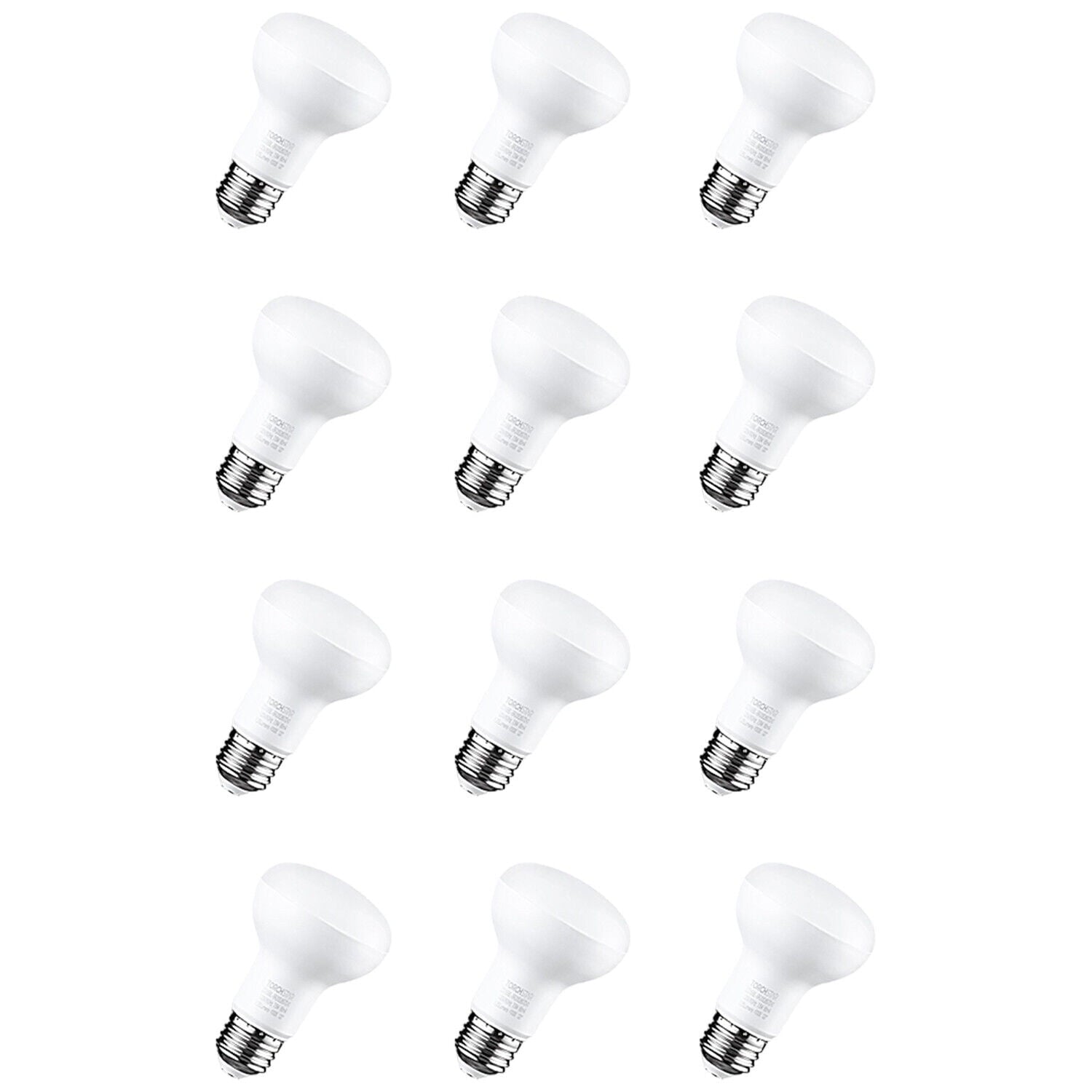 12 Pack LED Lights BR20 R20 Dimmable LED Light Bulbs, Flood Light Bulb Indoor, 7.5W (50W Eqv.), 525lm, 4000K Cool White