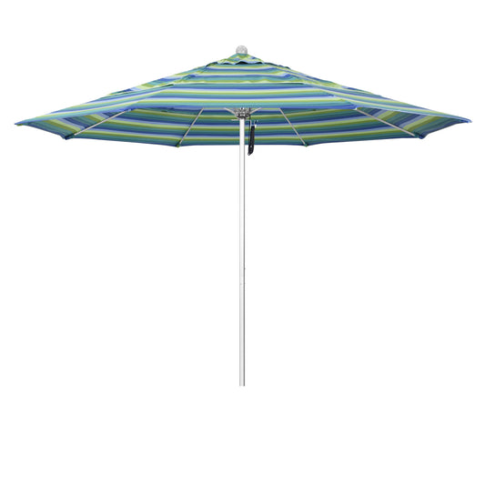 California Umbrella 11-ft Aluminum Multiple colors/finishes No-tilt Market Patio Umbrella