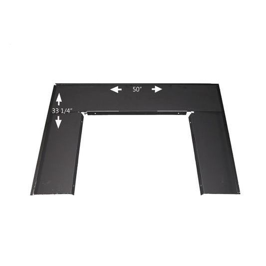 Buck Stove Black Wood Stove Faceplate Kit - Model 74 Oversized Trim Kit - Handcrafted, Durable, Stylish - Wood & Pellet Stove Accessories 74 OTK