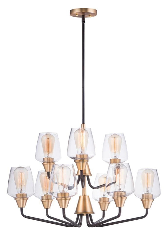 Maxim Lighting Goblet 9 -Light Multiple finishes Multiple colors Transitional For Use in Bedrooms, Dining Rooms, Foyers, Kitchens, Living Rooms Chandelier