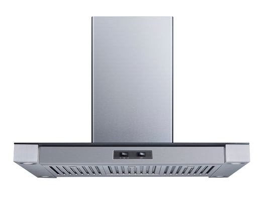 Winflo 36 inch Convertible 300-CFM Stainless Steel Island Range Hood
