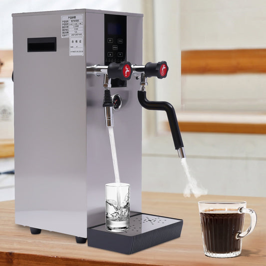 12L Commercial Stainless Steam Water Boiling Machine Espresso Coffee Maker Cafe