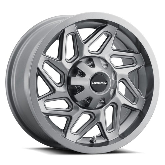 12x7 Vision ATV/UTV 361 Spyder UTV Gunmetal Wheel 4x110 (2.5mm)