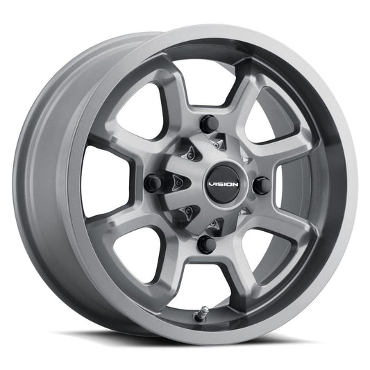 12x7 Vision ATV/UTV 415 Bomb UTV Gunmetal Wheel 4x110 (2.5mm)