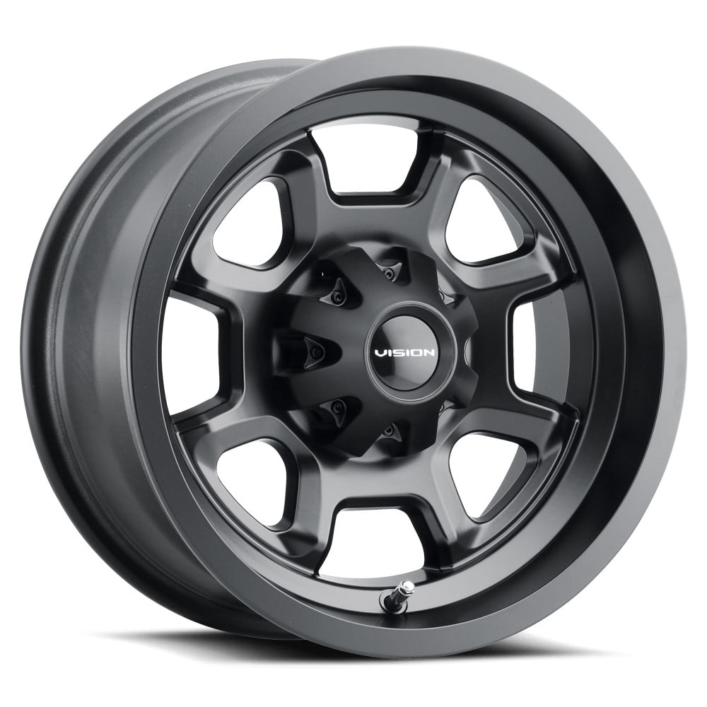 12x7 Vision ATV/UTV 415 Bomb UTV Matte Black Wheel 4x110 (2.5mm)
