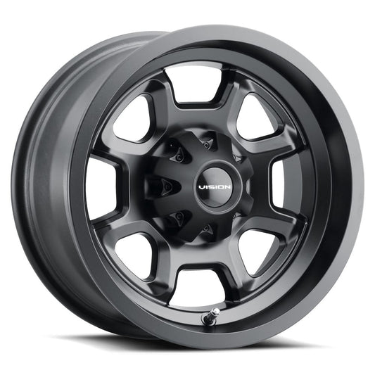 12x7 Vision ATV/UTV 415 Bomb UTV Matte Black Wheel 4x110 (2.5mm)