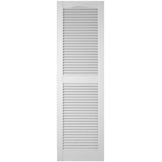 Ekena Millwork 14.5-in W x 75-in H Paintable Paintable/Stainable Louvered Exterior Shutters ( 2 -Pack )