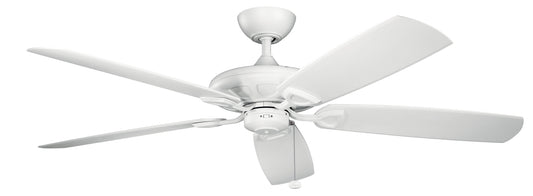 Kichler Kevlar 60-in Outdoor Matte White with Matte White Blades Ceiling Fan Light Kit Compatible ( 5 -Blade ) 1694992