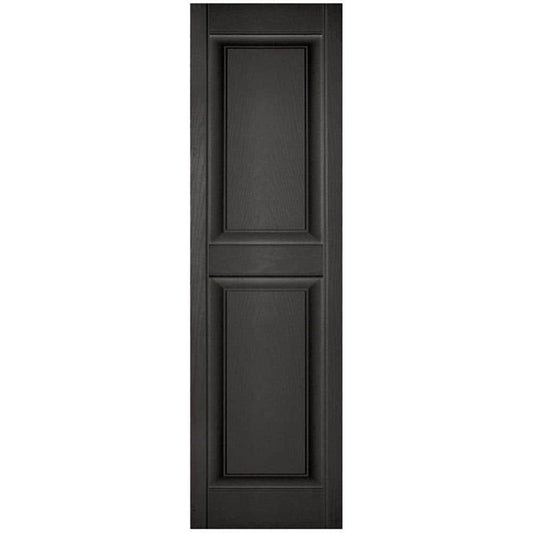 Ekena Millwork 14.75-in W x 55-in H Musket Brown Raised panel Exterior Shutters ( 2 -Pack )