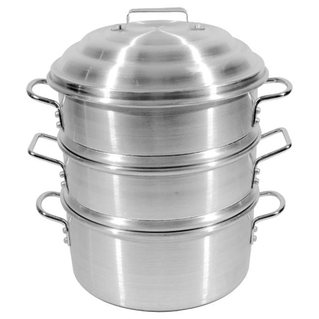 14 in. Aluminum Steamer Set