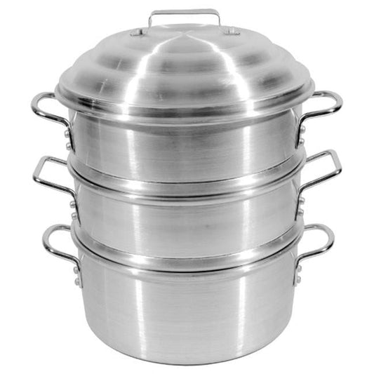 14 in. Aluminum Steamer Set