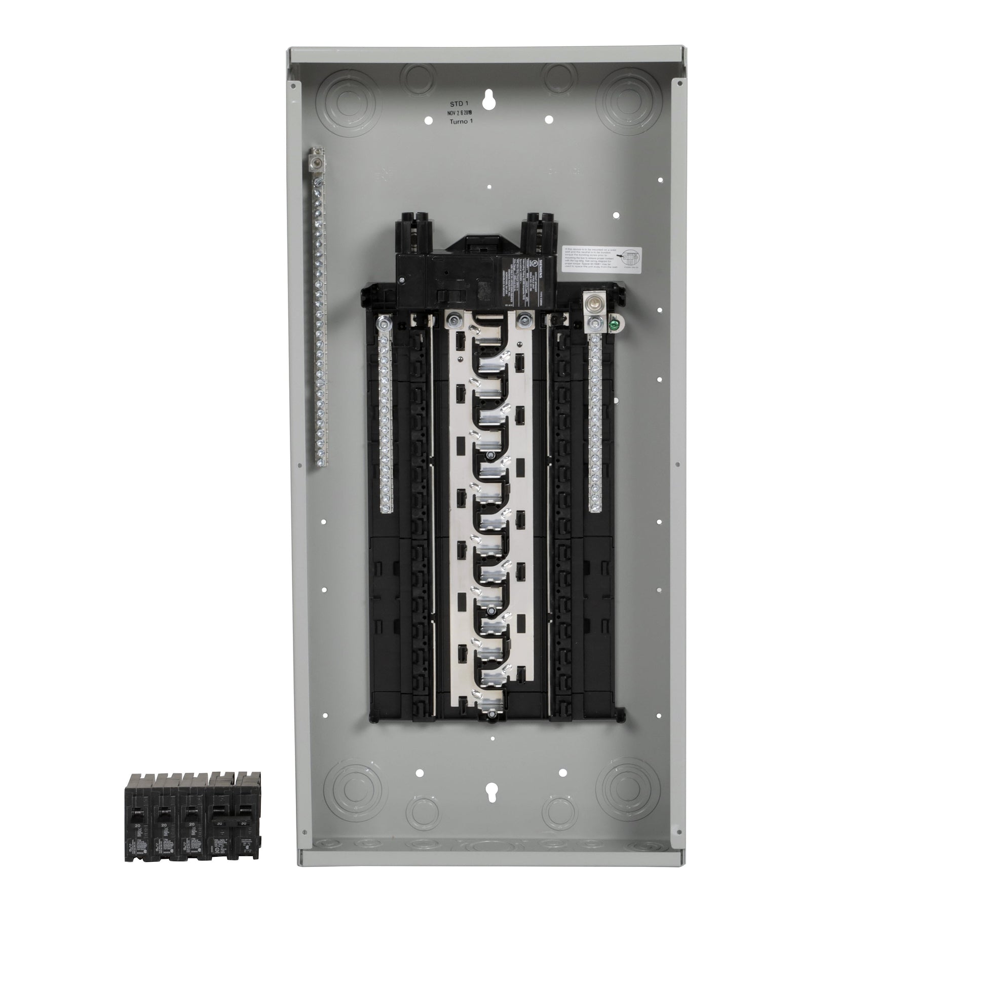 Siemens SN 200-Amp 30-Spaces 48-Circuit Indoor Main Breaker Plug-on Neutral Load Center (Value Pack) SN3048B1200P1