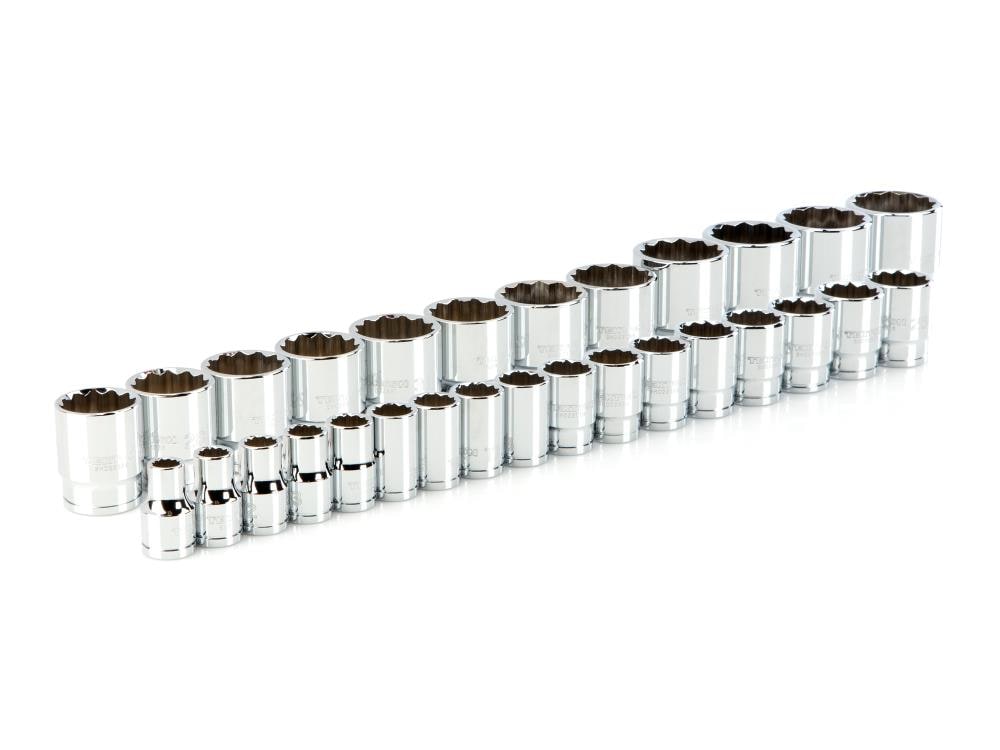 TEKTON 1/2-in Drive Metric Shallow Socket Set (29-Pieces) SHD92012