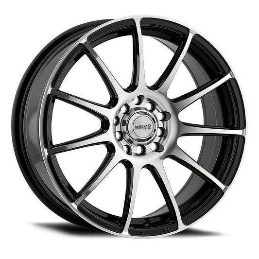 14x6 Maxxim 44B Champ Machined Gloss Black Wheel 4x100/4x4.5 (38mm)
