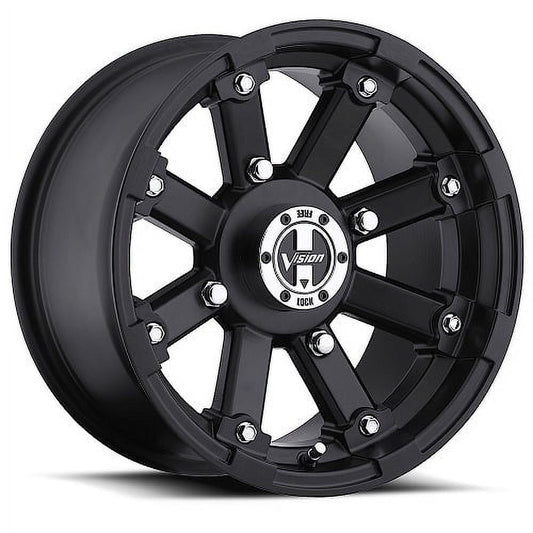 14x7 Vision 393 Lockout Matte Black UTV Wheel 4x156 (2.5mm)