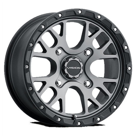 14x7 Vision 545 Rocker Satin Grey UTV Wheel 4x137 (38mm)