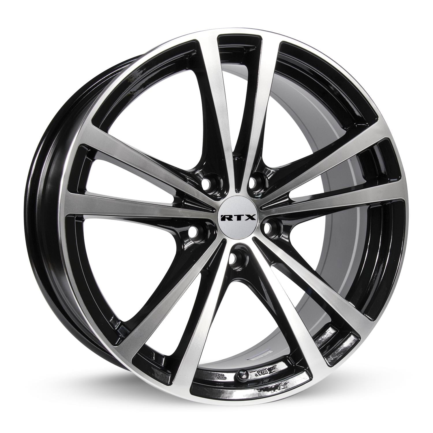 15 Inch Black Alloy Wheel Rim for Chevrolet Spark EV, RTX 81222 15x6.5 4x100 4Lu