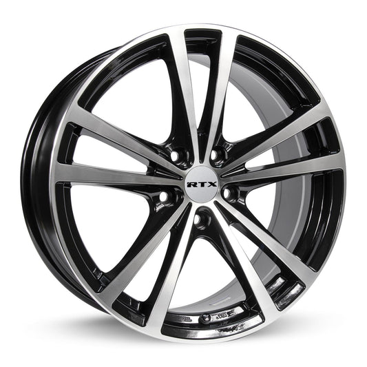 15 Inch Black Alloy Wheel Rim for Chevrolet Spark EV, RTX 81222 15x6.5 4x100 4Lu