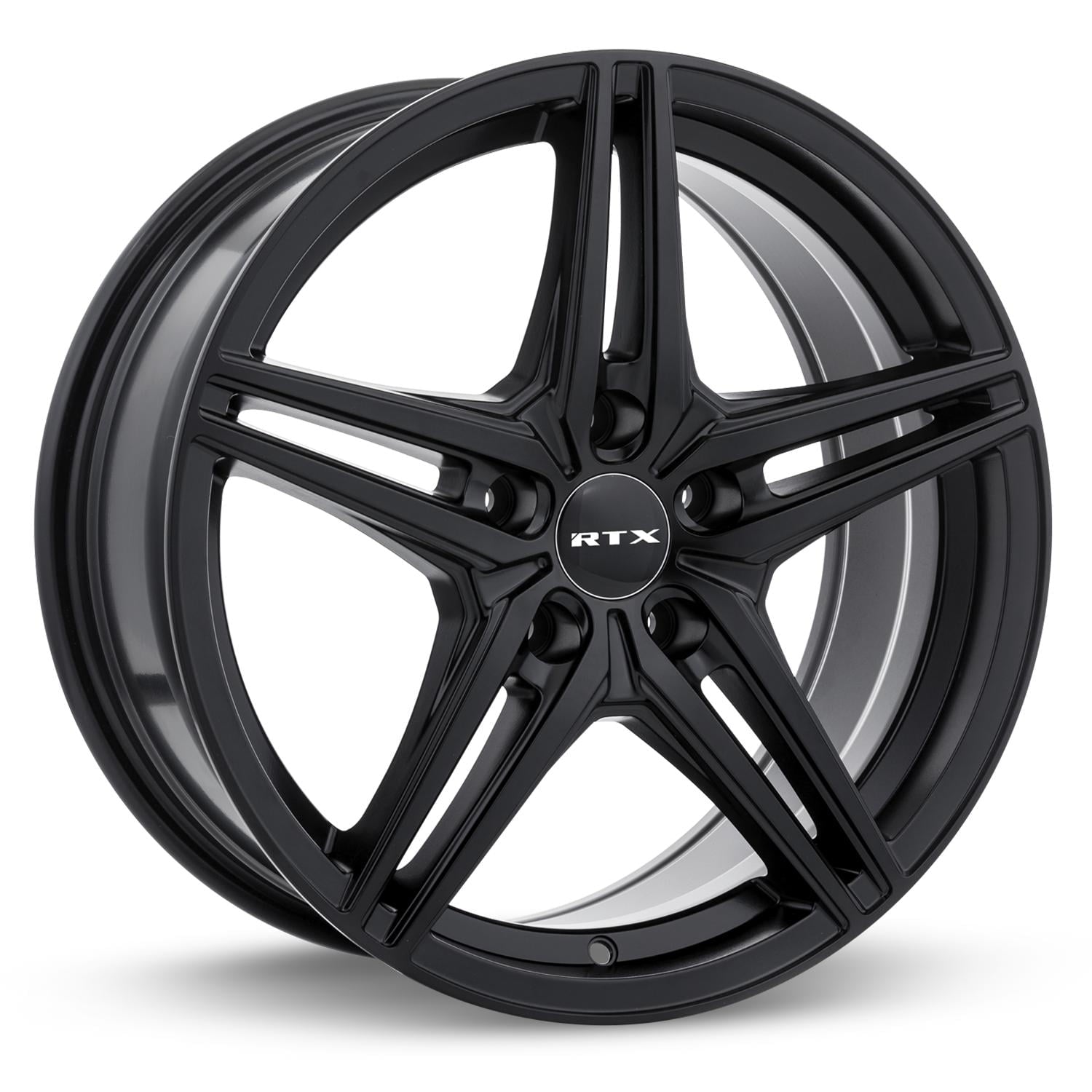 15 Inch Black Alloy Wheel Rim for Kia Forte, RTX 82038 15x6.5 5x114.3 5Lug