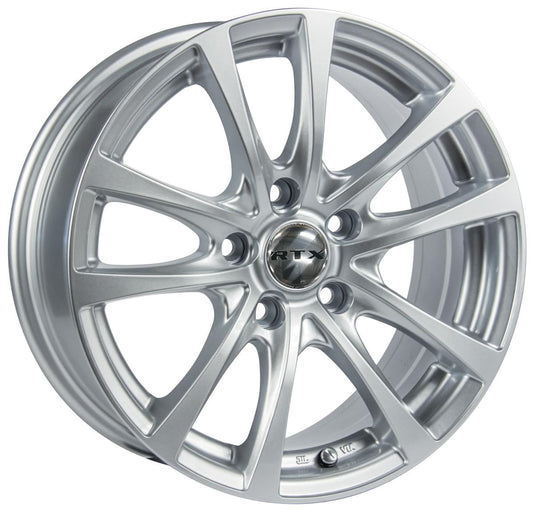 15 Inch Silver Alloy Wheel Rim for Nissan Versa, RTX 81158 15x6.5 4x100 4Lug