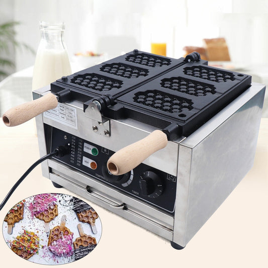 1500W Pancake Maker Non-stick Commercial Electric Belgian Waffle Pop Maker Machine 110V