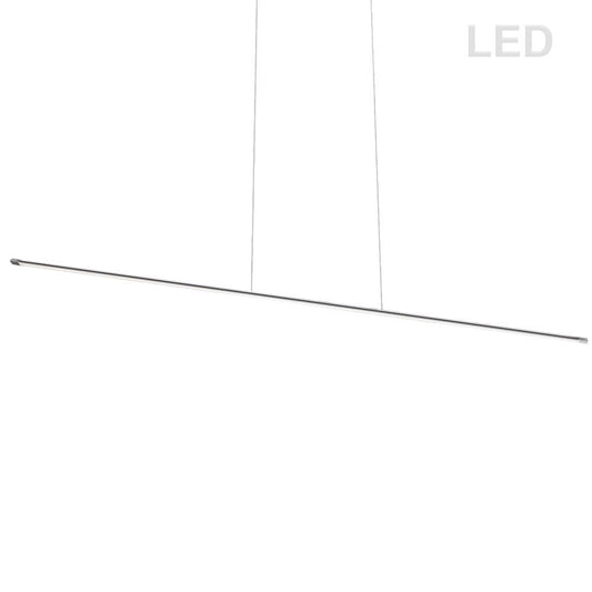 Dainolite Array 1 -Light Polished Chrome Modern/contemporary Linear Integrated LED Large Hanging Pendant light