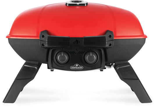 NAPOLEON TravelQ 285 with Griddle 285-Sq in Red Portable Liquid Propane Grill TQ285-RD-1-A
