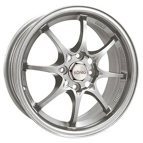 15x6.5 Konig 72S Helium Silver Wheel 4x100 (40mm)