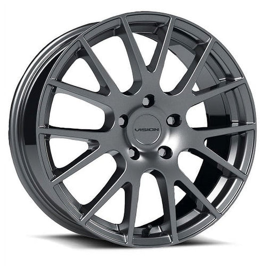 15x6.5 Vision 18 Hellion Gunmetal Wheel 4x4.5 (38mm)